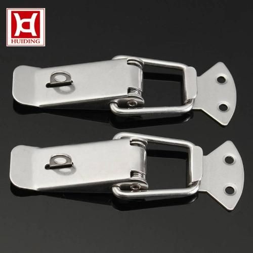 Stainless Steel Lockable Spring Toggle Latch/ Toolbox Latch Steel Buckle/ Stamping Parts Polished Powerful Hardawre Tools Chest Toggle Lock Latch
