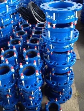 Cast Iron Ductile Grooved Epoxy HDPE PVC PE Di Pipe Quick Dedicated Ductile Iron Universal Flexible Quick Wide Flange Adaptor