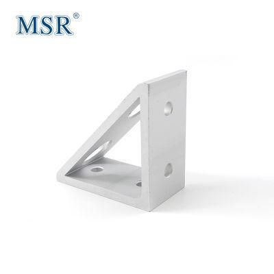 China Supplier 4 Hole 45 Inside Gusset Corner Bracket for Aluminium Profile