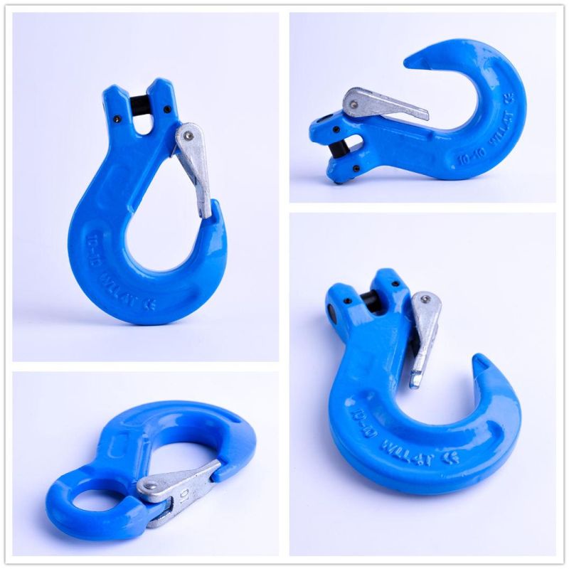 China Great Quality G80 Eye Shortening Safety Grab Hook with Wing for Chain