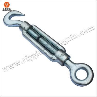 High Polished AISI304 316 Stainless Steel Double Hook DIN1480 Open Body Turnbuckle