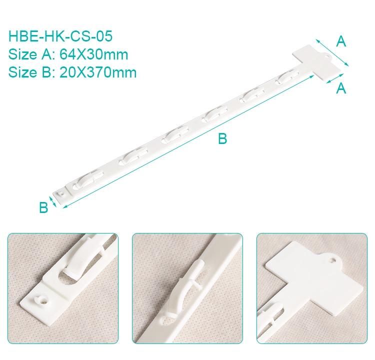 Supermarket Injection Hanging Display Hang Strip Plastic Clip Strips