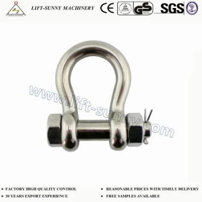 304/316 Stainless Steel Us Bolt Type Safety Pin Anchor Shackles