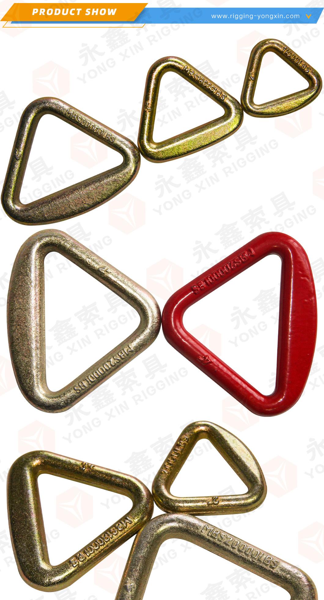 Wholesale Price Metal Triangle Tie Down D Ring for Strap|Link Triangle Ring