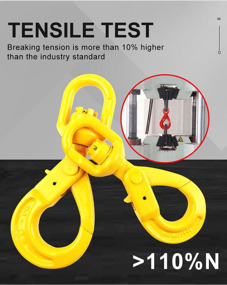 G80 Lifting Swivel Eye Safety Selflock Hook