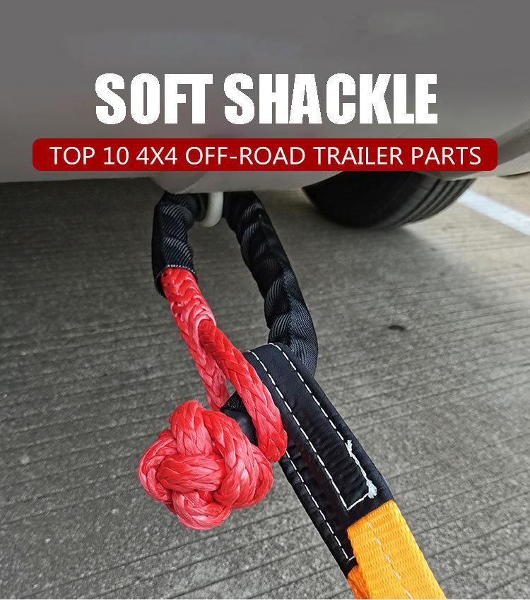 UHMWPE Winch Soft Shackle off Road Recovery Rope