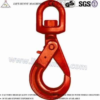 G80 Swivel Self-Locking Hook with Safety Latch for Lifting