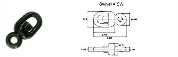 Anchor Chain Accessories End Shackle Swivel Pieces