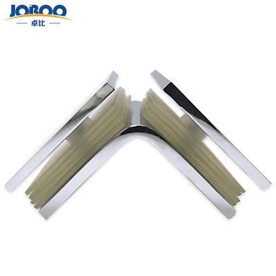 Factory Direct Sale Brass Square Metal Glass Clamp Glass Corner Connector Clip Clips for Shower Room