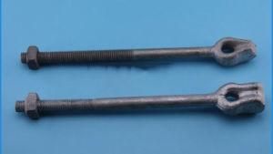 ANSI Straight Type Thimble Eye Anchor Rod, Thimble Eye Bolt, Stay Anchor Rod Forged Single Eye Bolt