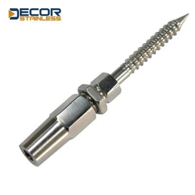Stainless Steel Swageless Terminal with Wood Screw