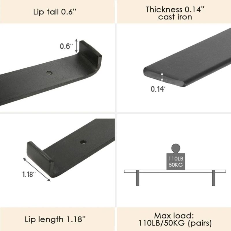 Factory Direct Selling Steel Shelf Brackets for Home Storage