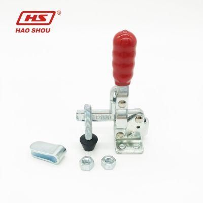 Haoshou HS-12060 Solid Bar Flanged Base Hand Tool Vertical Toggle Clamp for Test