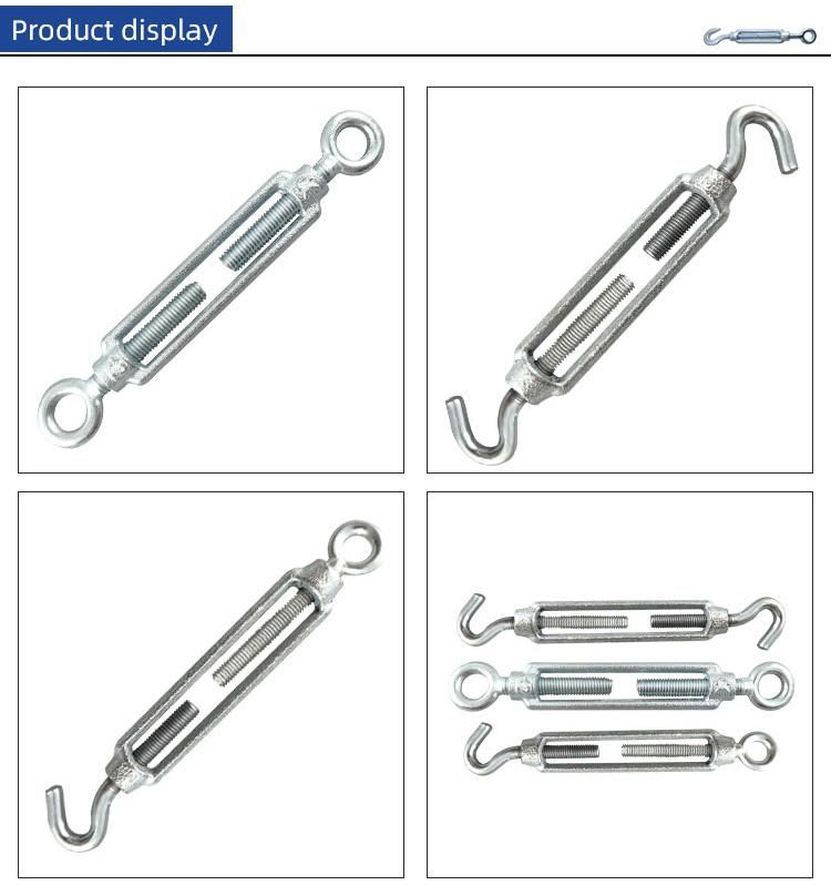 M8 M24 Malleable Eye to Hook Commercial Type Wire Turnbuckle