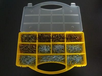 Household Hardware Assortment Kit with Screws Nails 1365PCS