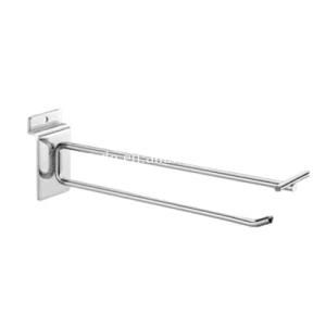 Metal Chrome Slatwall Display Hanging Hook for Supermarket Use