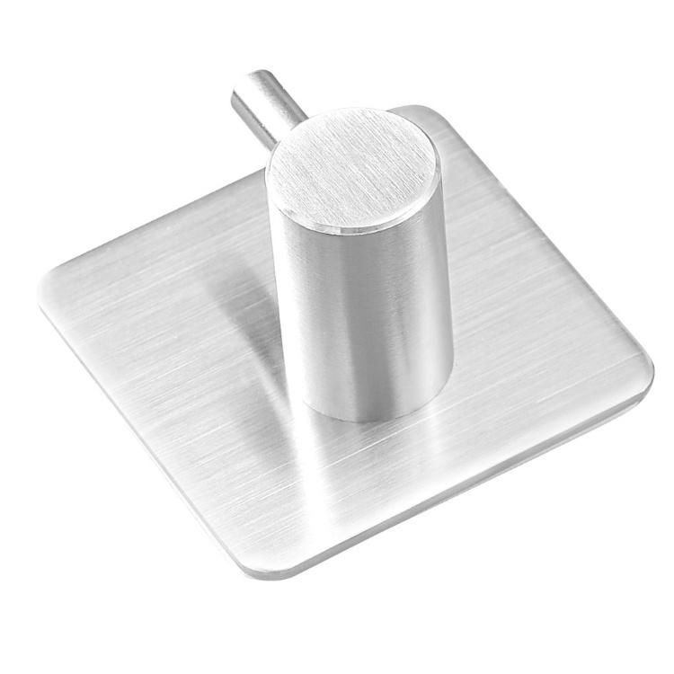 Self Adhesive Towel Robe Hook S Shape Hook Wall Mounted Stainless Steel Metal Towel Round Robe Hook