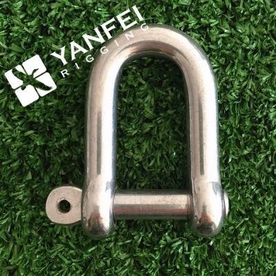 Stainless Steel D Shackle with Screw Pin