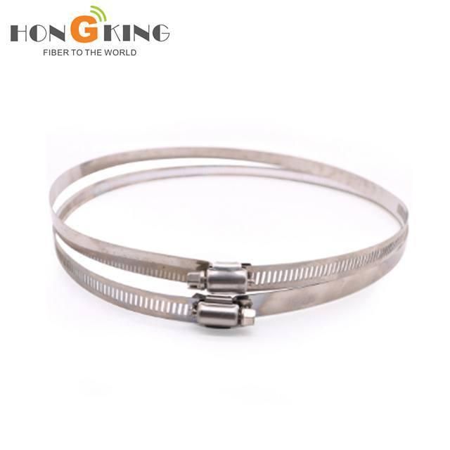 FTTH Stainless Steel Band Heavy Duty Pole Bracket Hoop