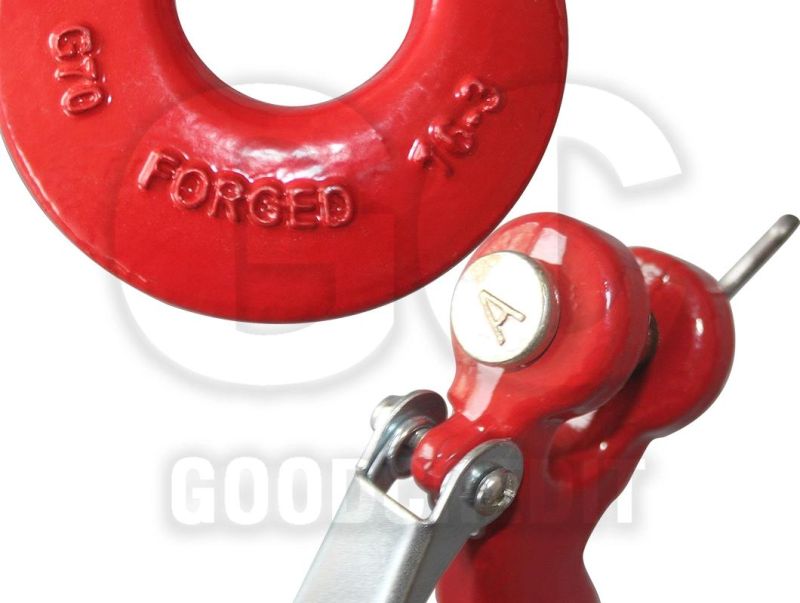 Rigging Hardeware G80 Forged Eye Selflock Hook for Lifting