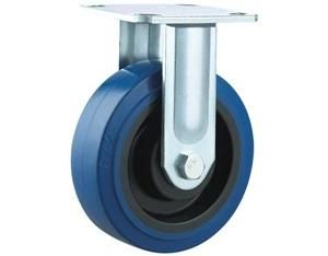 Sturdy Hardware Heavy Duty Casters Blue Elastic Rubber Wheel