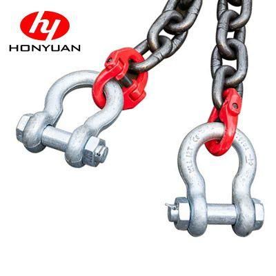 G80 Forged Two Legs Chain Sling/Lifting Sling with Shackle, Ring