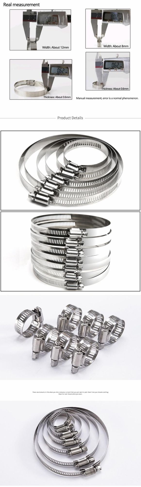 Most Effective Seal Customized Adjustable American Type Hose Clamp