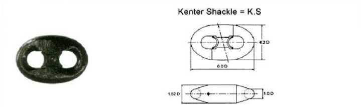 Anchor Chain Connecting Shackle Kenter Shackle End Shackle