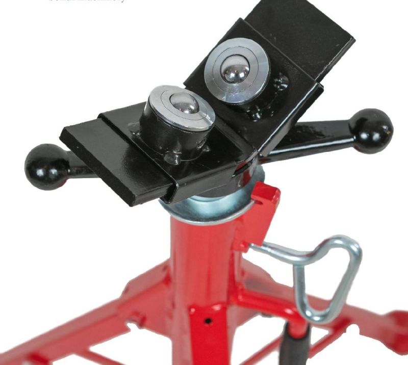 Folding Pipe Clamps V-Head Pipe Stand Pipe Support with Single Ball Transfer