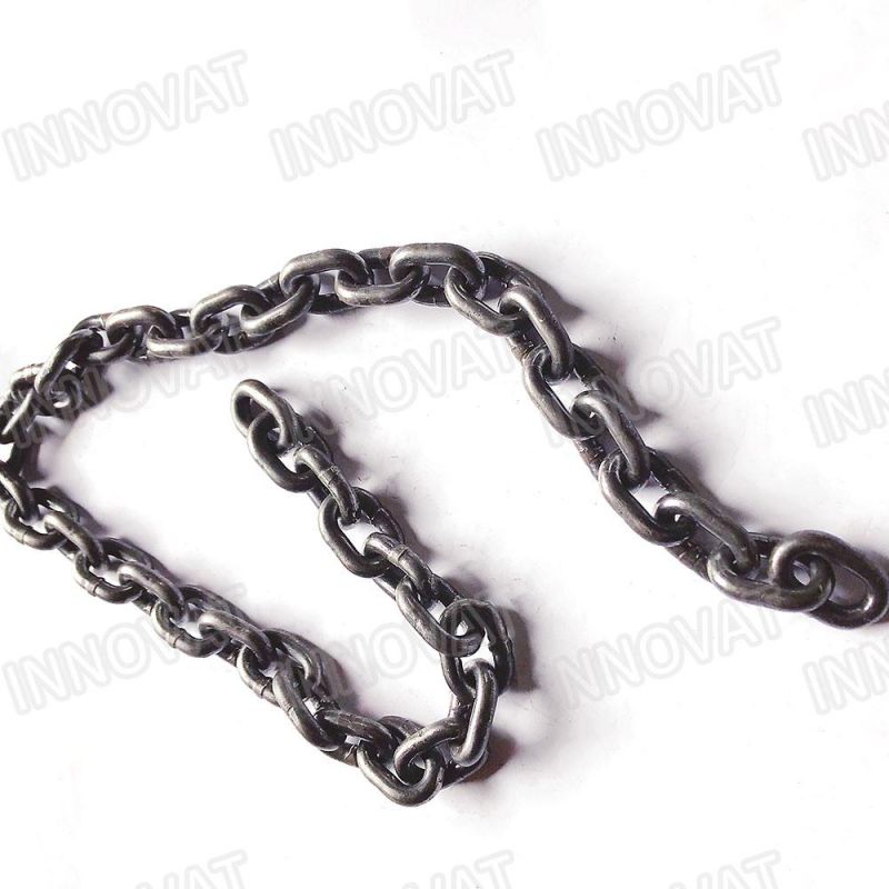 Galvanized Welded DIN5685A Short Steel Link Chain No Burr Round Link Chain