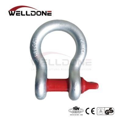 G209 stainless Steel Hot DIP Galvanized Ce Us Forged Bow Type Shackle