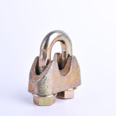 High Quality Rigging DIN1142 Yellow Galvanized Wire Rope Clip