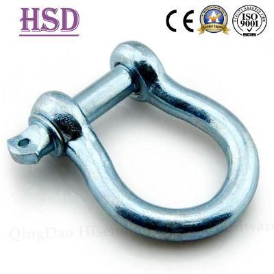 E. Galvanized European Bow Type Shackle, D Shackle, Ji Type, Professional Manufacturer