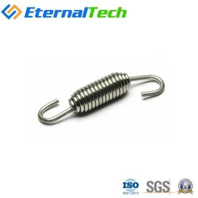 Customized High Strength Tension Spring Galvanized Stainless Steel Spring with Two Hooks Sports Equipment
