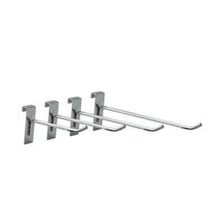 Gridwall Hook, Chrome Finished, 6&quot; 150mm, 1/4&quot; 6mm Dia Wire for Store/Supermarket