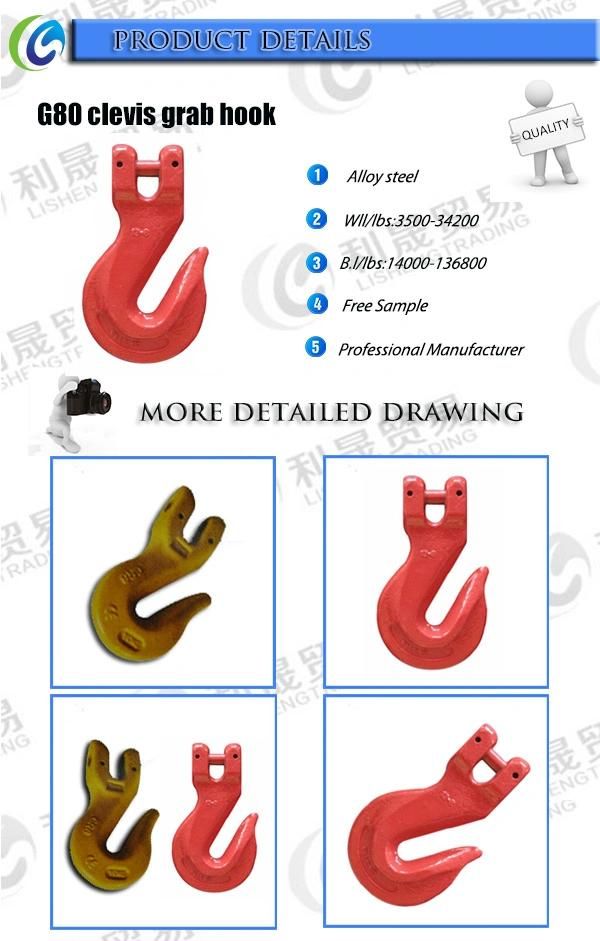 Wholesale Cheap G80 Clevis Grab Hook