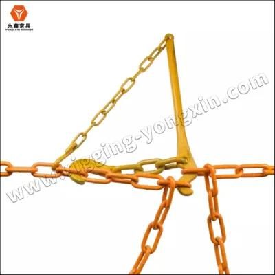 8mm G80 Welded Steel Heavy Duty Painted Blacken Lashing Chain G80 Alloy Steel for Lifting
