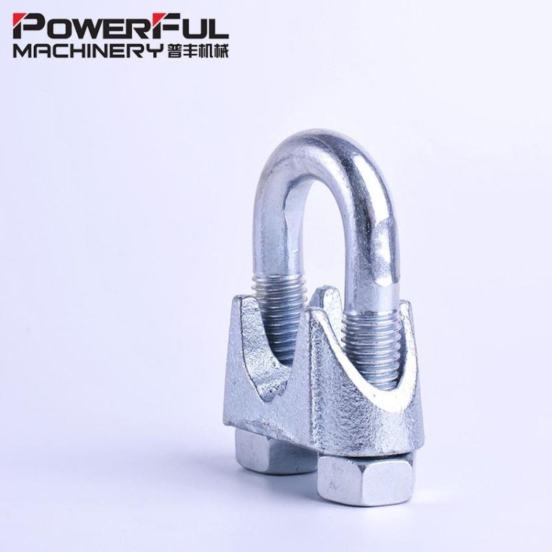 U Bolt Type Electric Cable Connector Clamp Stainless Steel Wire Rope U-Bolt Clip