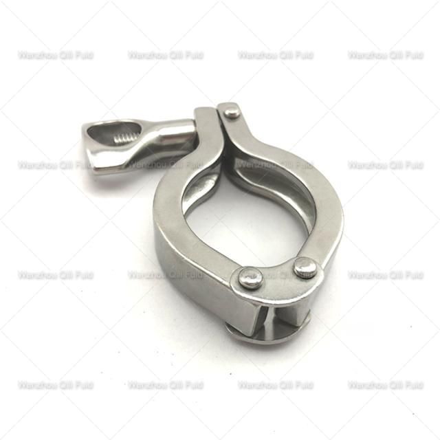 SS304 Sanitary Stainless Steel Double Pin Clamp