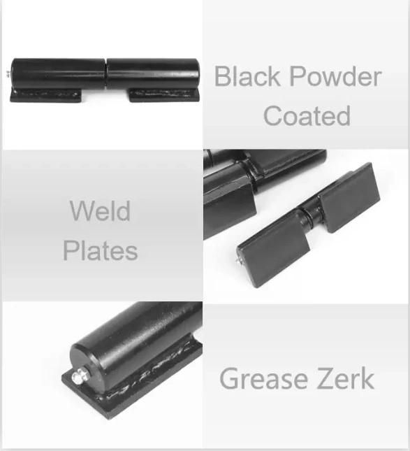6" Iron Flag Weld on Barrel Hinge for Trailer Door