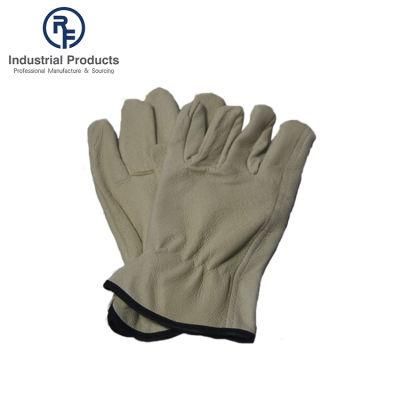 RF Safety Comfortable Pigskin Leather Driving Labor Protection Glove