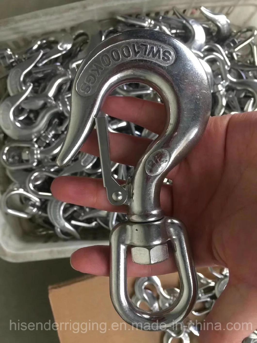 Rigging European Type Forged G80 Swivel Grab Hook of Hardware