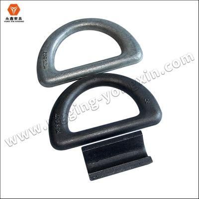 36t Forged Container Lashing D Ring with Clamp|Type B Lashing D Ring