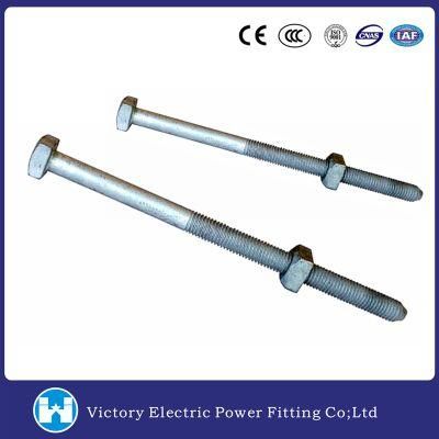 ANSI Stamdard Pole Line Hardware Fittngs Galvanzied Machine Bolt