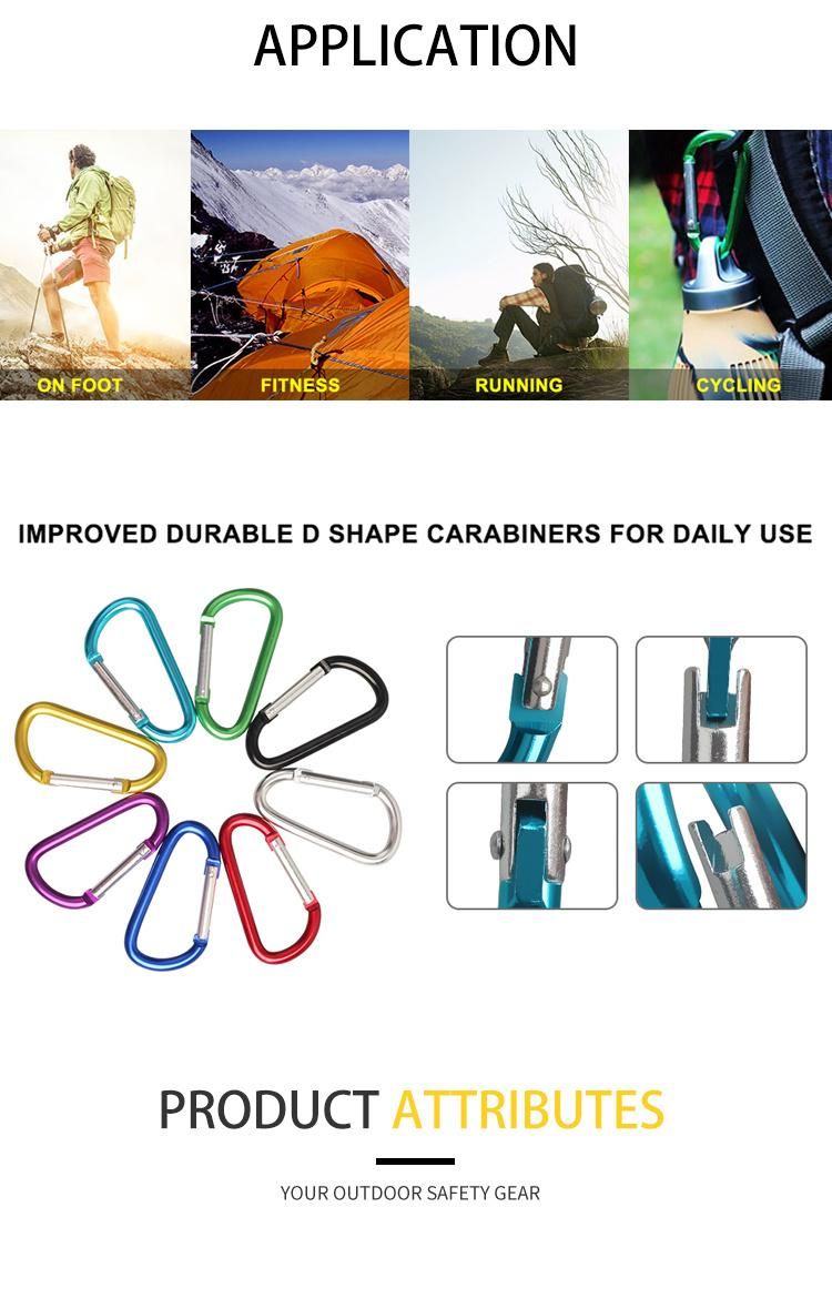 Hot Sale High Quality Custom Aluminum Climbing Carabiner