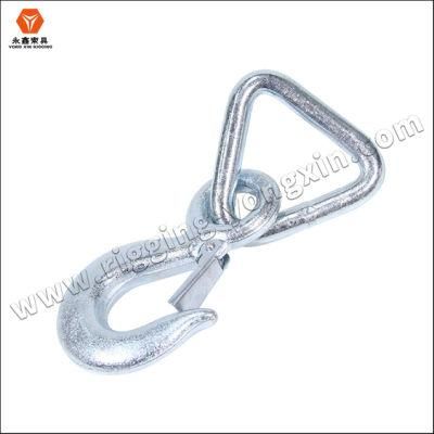 Heavy Duty Hook with Triangle Ring|3&prime; Triangle Ring Forged Hook|Tow Hook
