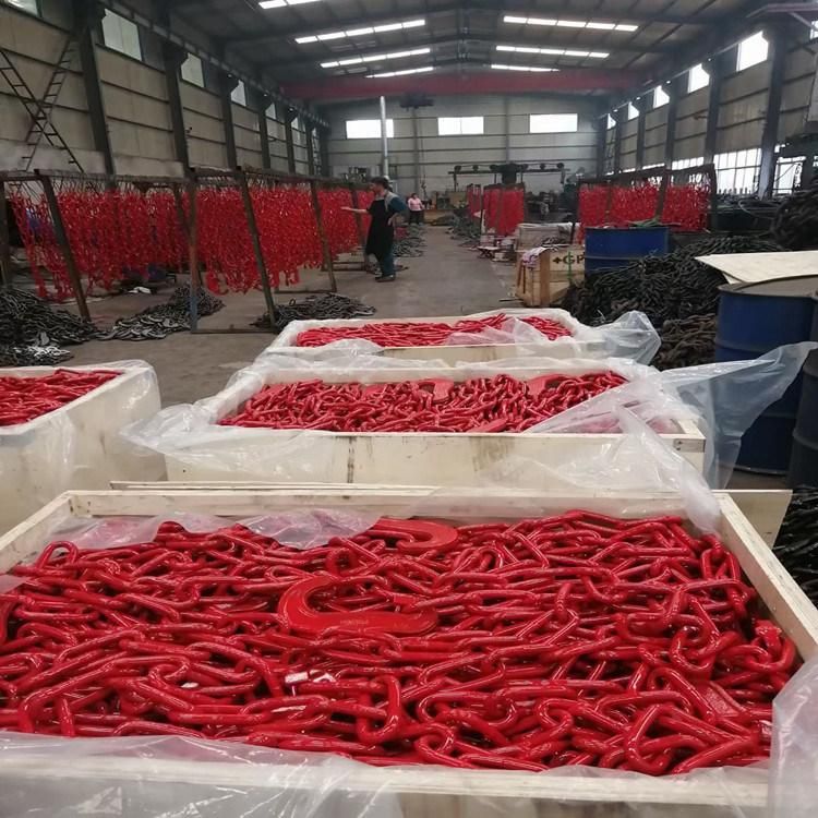 China Manufacturer of G80 70 Dock Fender Chain Lashing Chain Long Link Chain