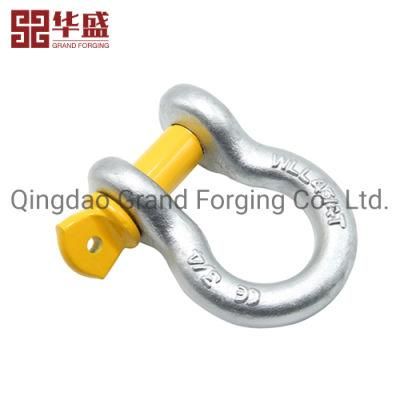 High Quality Drop Forged Zinc Plated Screw Shackle