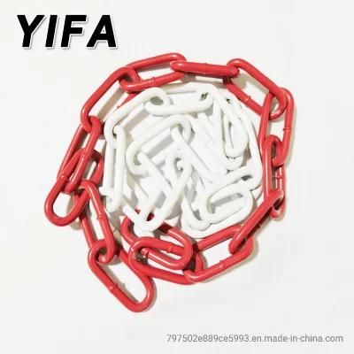 Steel Red and White Link Chain