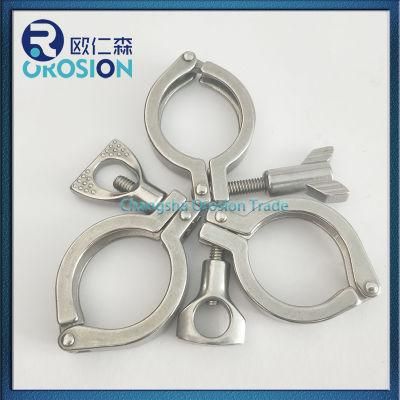 Sanitary Stainless Steel 11/2 Inch Clamp for Round Nut